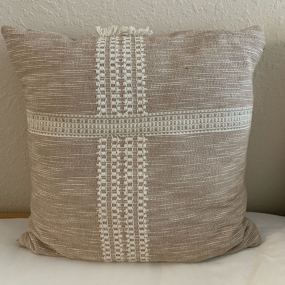 Oversized Woven Throw Pillow